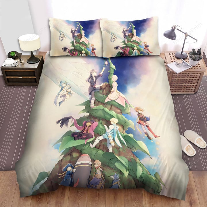 Tales Of Vesperia Characters Around The Magic Tree Bed Sheets Spread Duvet Cover Bedding Sets