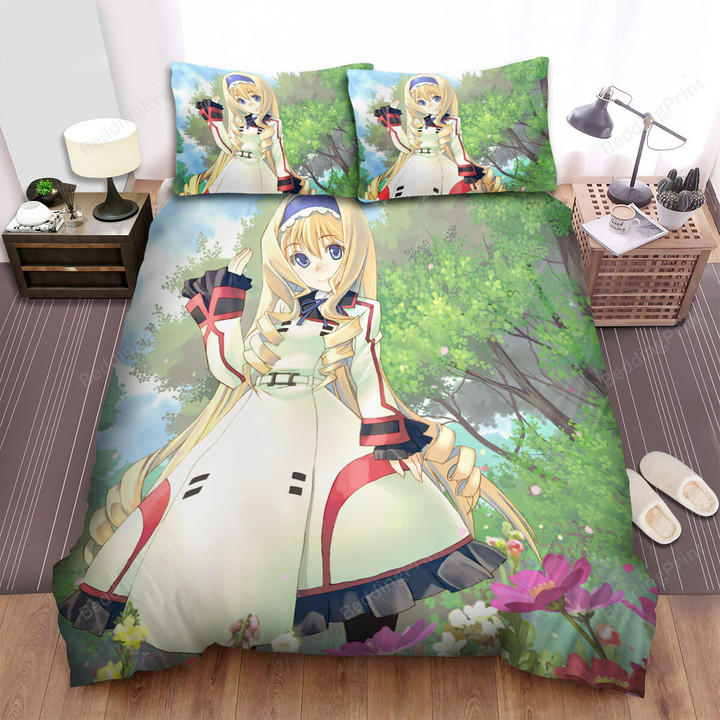 Infinite Stratos Cecilia Alcott & Flowers Bed Sheets Spread Duvet Cover Bedding Sets