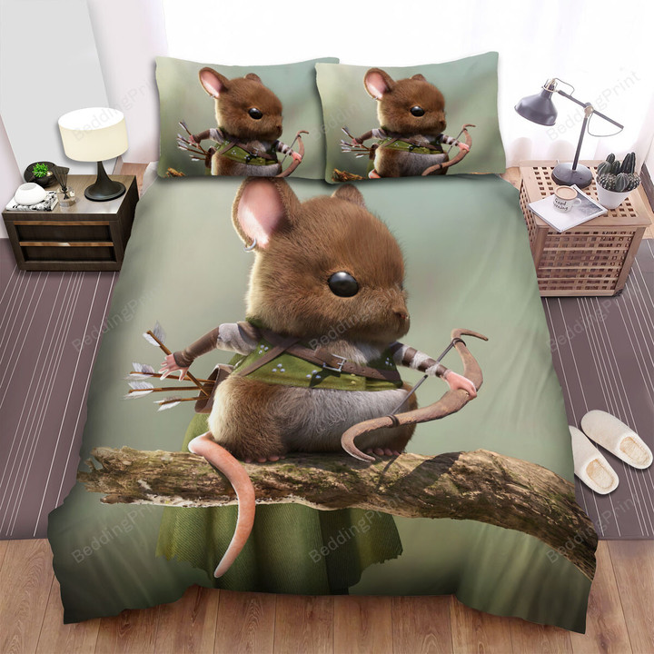 The Wildlife - The Mouse Archer Taking An Arrow Bed Sheets Spread Duvet Cover Bedding Sets