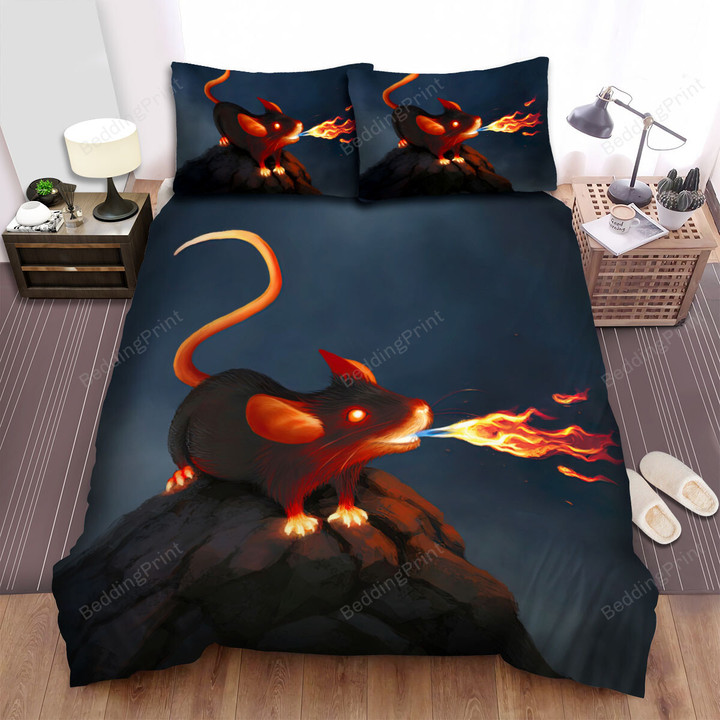 The Wild Animal - The Fire Mouse Art Bed Sheets Spread Duvet Cover Bedding Sets