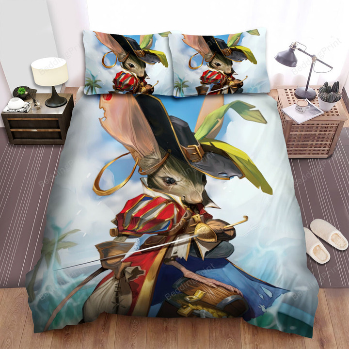 The Wild Animal - The Pirate Captain Mouse Bed Sheets Spread Duvet Cover Bedding Sets