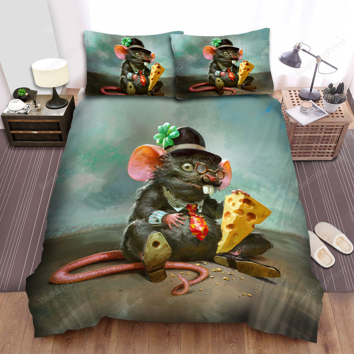 The Wild Animal - The Shamrock Mouse Art Bed Sheets Spread Duvet Cover Bedding Sets