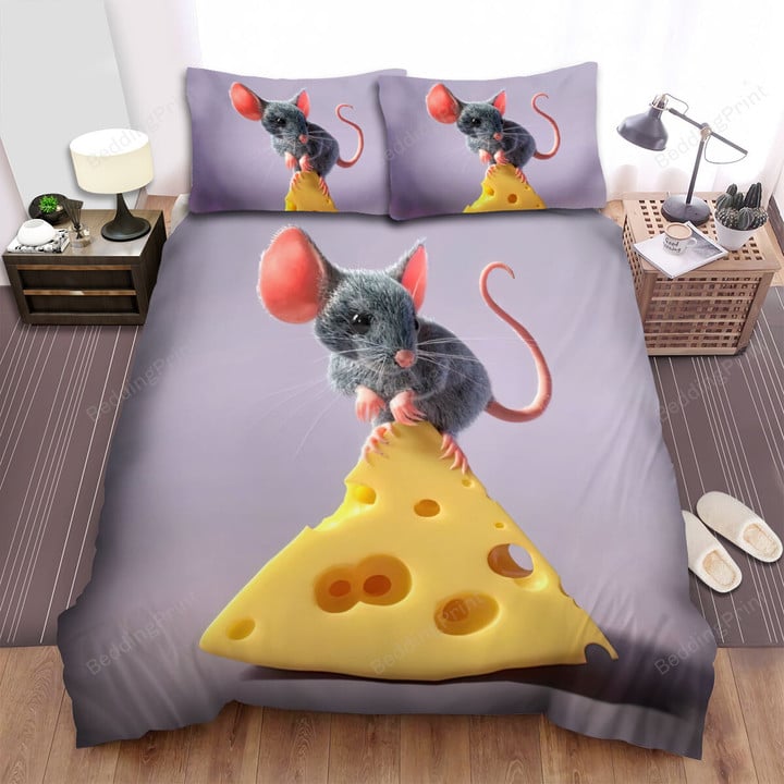 The Wild Animal - The Mouse On A Cheese Bit Bed Sheets Spread Duvet Cover Bedding Sets