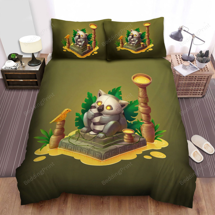 The Wild Animal - The Lemur Totem Art Bed Sheets Spread Duvet Cover Bedding Sets
