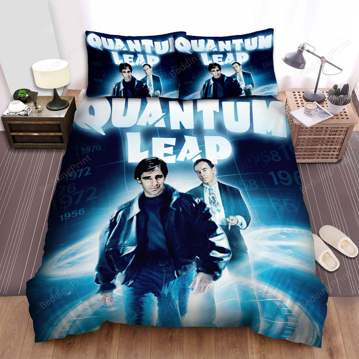 Quantum Leap (1989–1993) Time Movie Poster Bed Sheets Spread Comforter Duvet Cover Bedding Sets