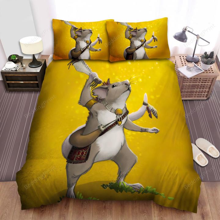 The Small Animal - The Native Warrior Mouse Bed Sheets Spread Duvet Cover Bedding Sets