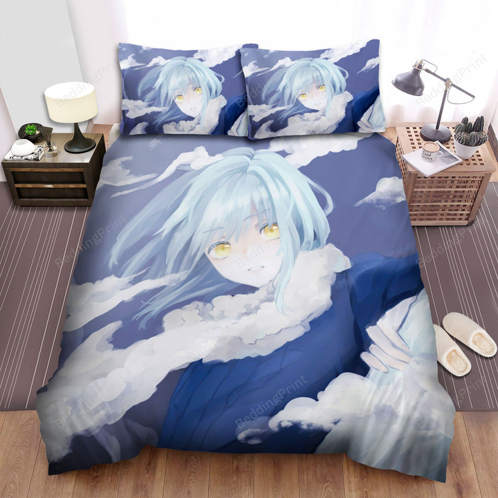 That Time I Got Reincarnated As A Slime (2018) Cloud Movie Poster Bed Sheets Spread Comforter Duvet Cover Bedding Sets