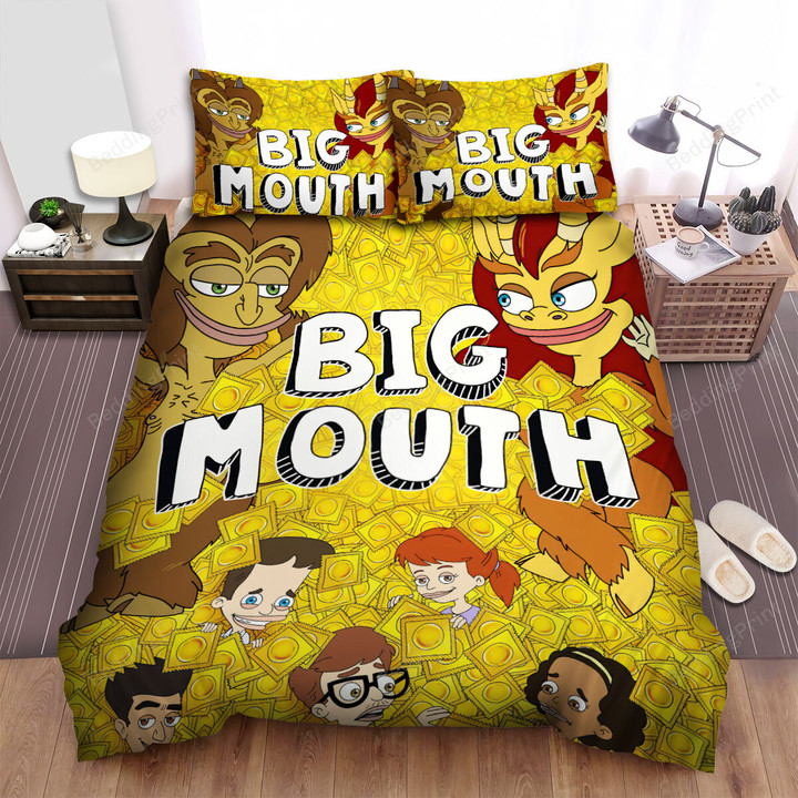 Big Mouth (2017) Movie Poster Bed Sheets Spread Comforter Duvet Cover Bedding Sets