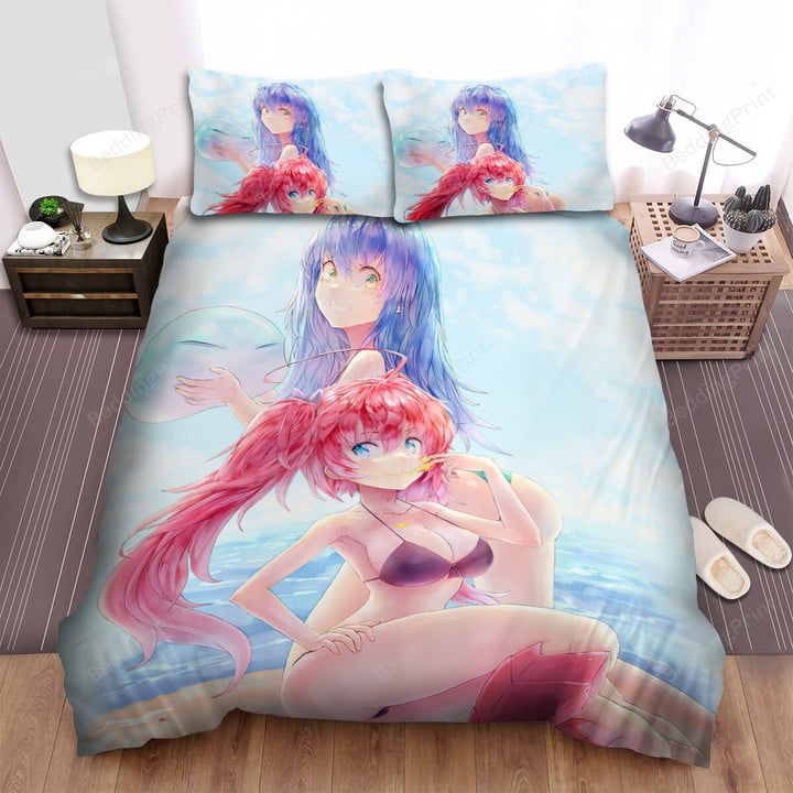 That Time I Got Reincarnated As A Slime (2018) Beach Movie Poster Bed Sheets Spread Comforter Duvet Cover Bedding Sets