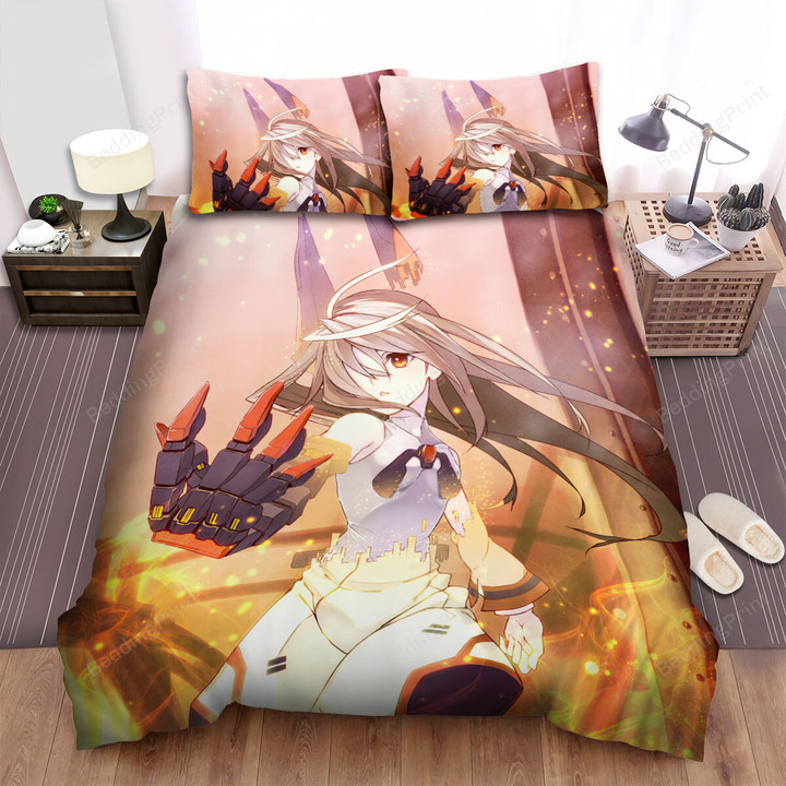 Infinite Stratos Laura Bodewig On Fire Bed Sheets Spread Duvet Cover Bedding Sets