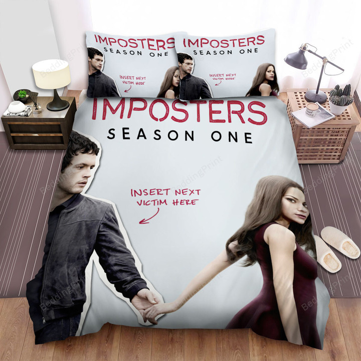 Imposters (2017–2018) Poster Movie Poster Bed Sheets Spread Comforter Duvet Cover Bedding Sets Ver 2