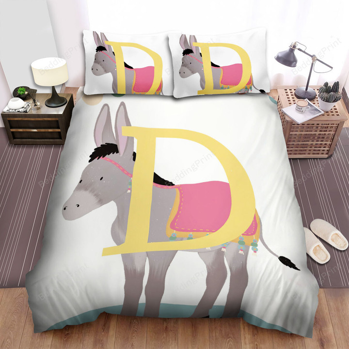 The Donkey And D Letter Bed Sheets Spread Duvet Cover Bedding Sets