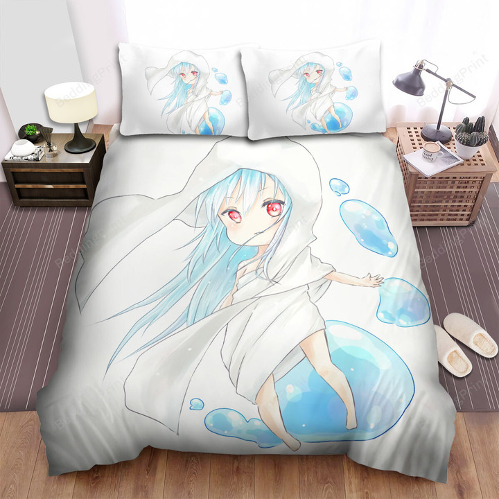 That Time I Got Reincarnated As A Slime (2018) White Rimuru Movie Poster Bed Sheets Spread Comforter Duvet Cover Bedding Sets