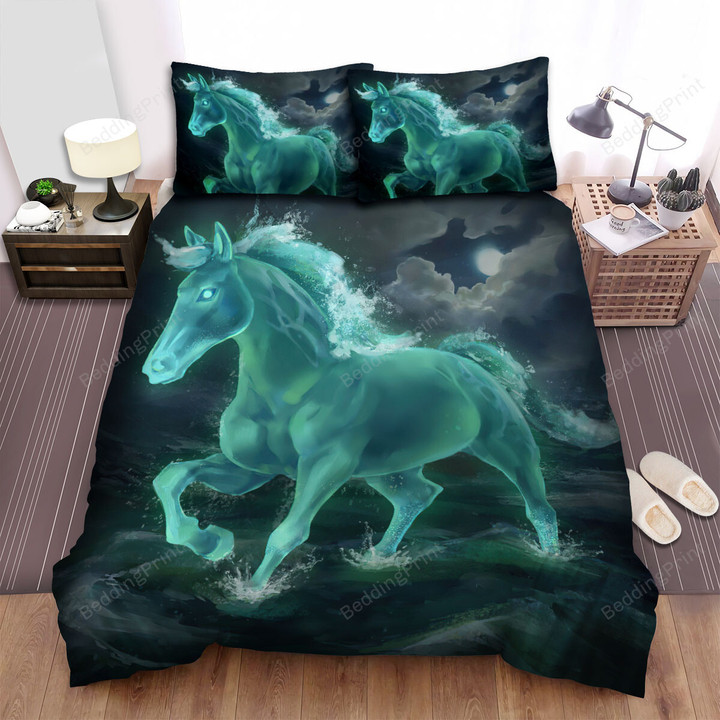 The Natural Animal - The Water Horse Art Bed Sheets Spread Duvet Cover Bedding Sets