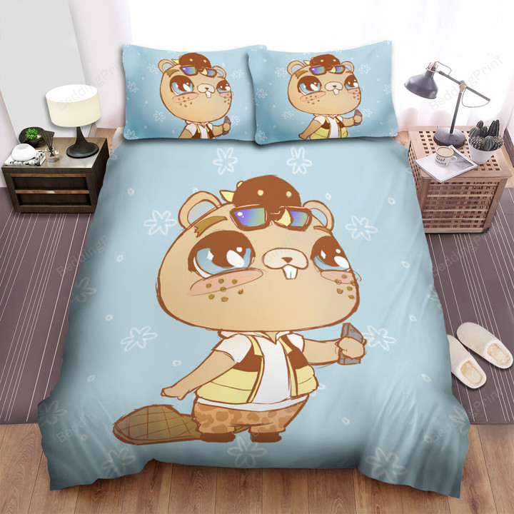 The Wildlife - The Beaver Character Art Bed Sheets Spread Duvet Cover Bedding Sets
