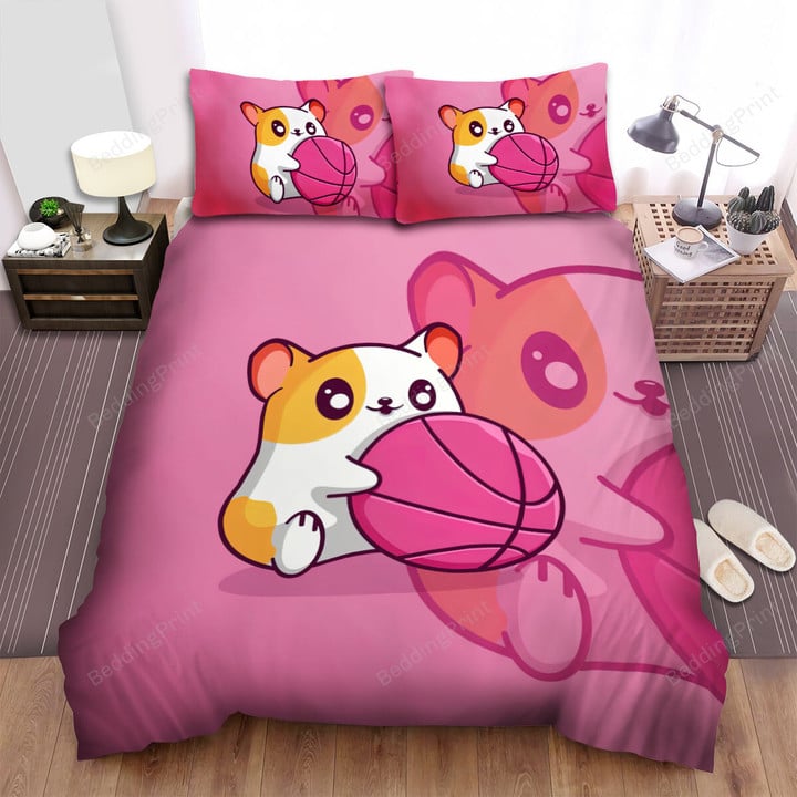 The Rodent - The Hamster And A Ball Bed Sheets Spread Duvet Cover Bedding Sets