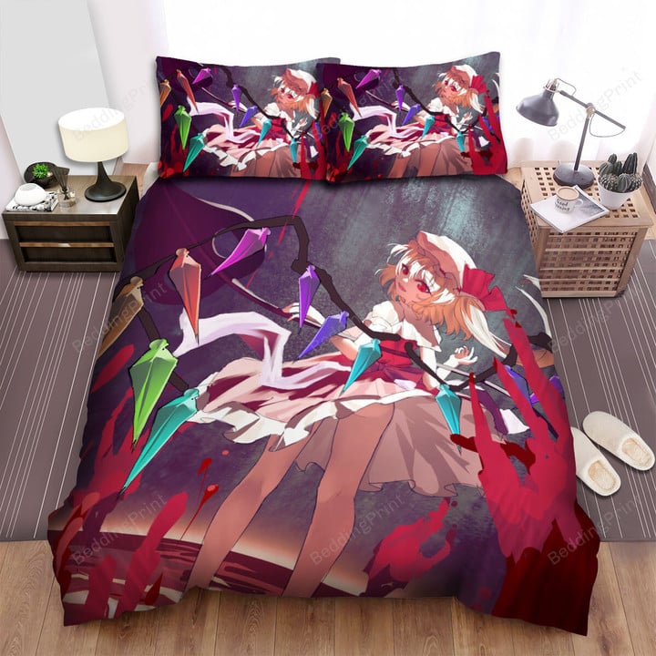 Touhou Flandre Scarlet Digital Artwork Bed Sheets Spread Duvet Cover Bedding Sets