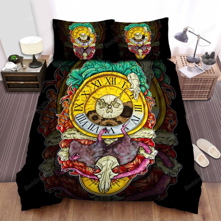 The Wildlife - The Rat On A Clock Bed Sheets Spread Duvet Cover Bedding Sets