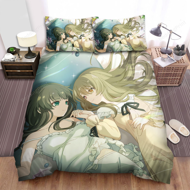 Assault Lily Last Bullet Romantic Moment On Bed Artwork Bed Sheets Spread Duvet Cover Bedding Sets