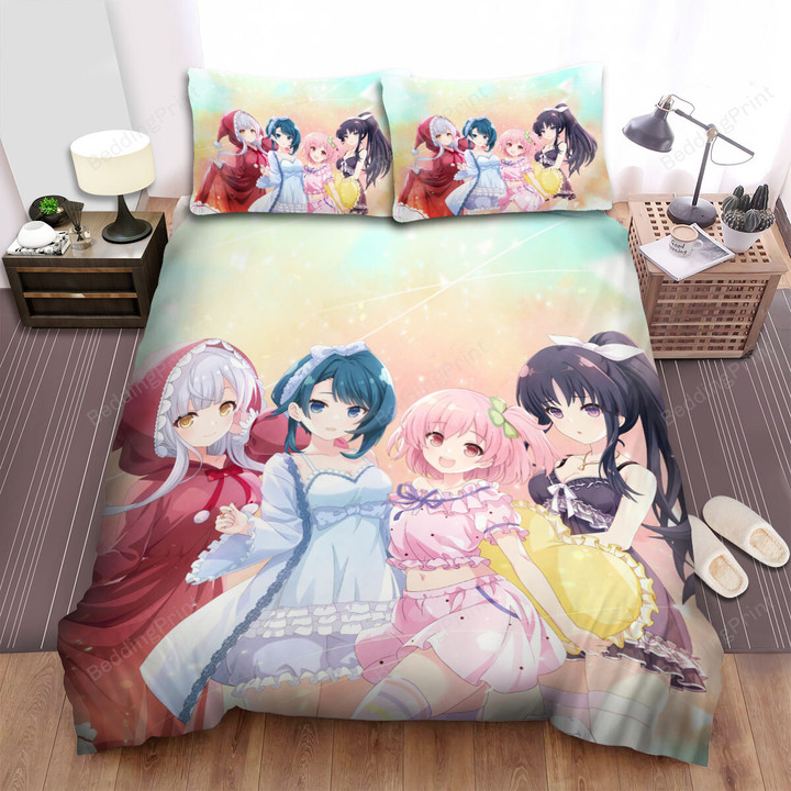 Assault Lily Last Bullet Girls In Sleep Wears Bed Sheets Spread Duvet Cover Bedding Sets