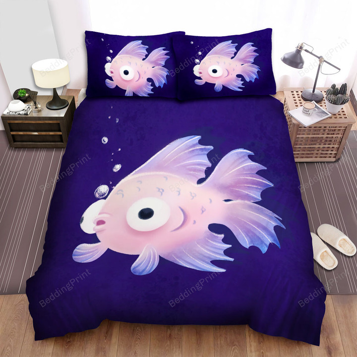 The Betta Puffing Bubbles Bed Sheets Spread Duvet Cover Bedding Sets