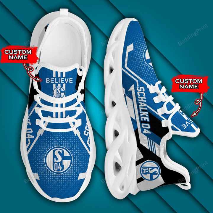 Bundesliga Schalke 04 Personalized Custom Name Max Soul Shoes