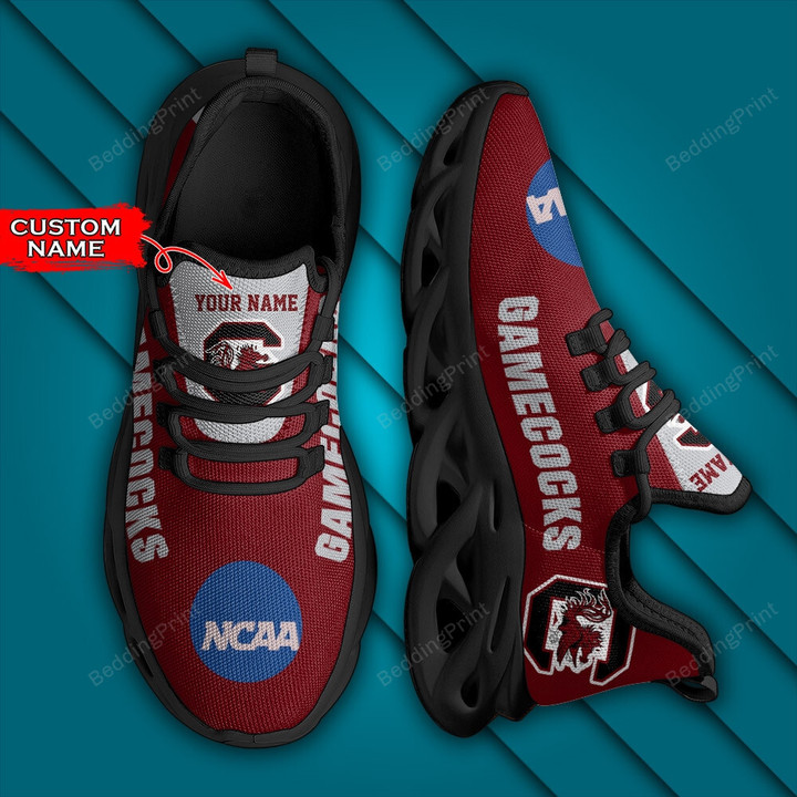 NCAA South Carolina Gamecocks Personalized Custom Name Max Soul Shoes