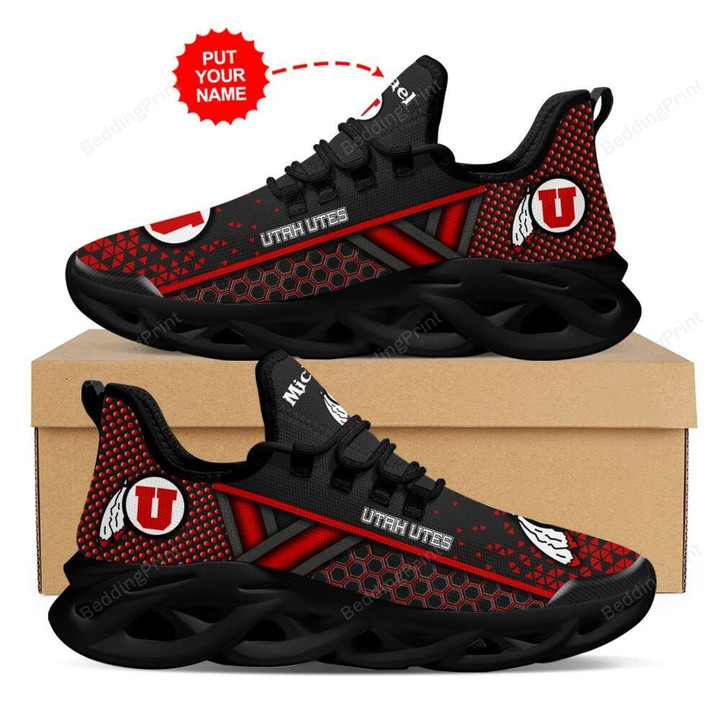 Utah Utes NCAA2 Custom Name Max Soul Shoes