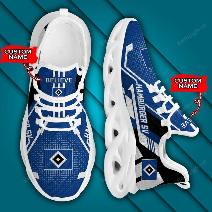 Bundesliga Hamburger SV Personalized Custom Name Max Soul Shoes