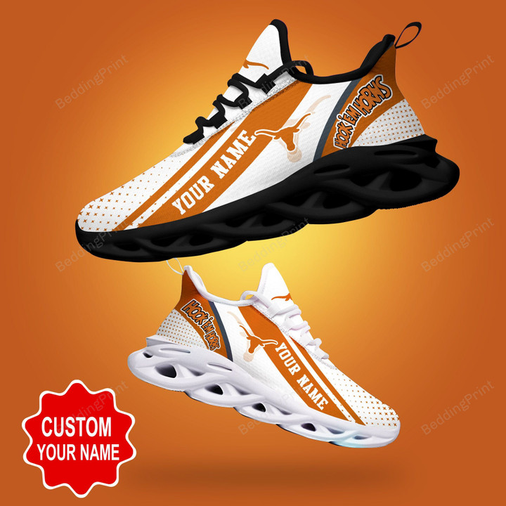 Texas Longhorns NCAA Personalized Max Soul Shoes