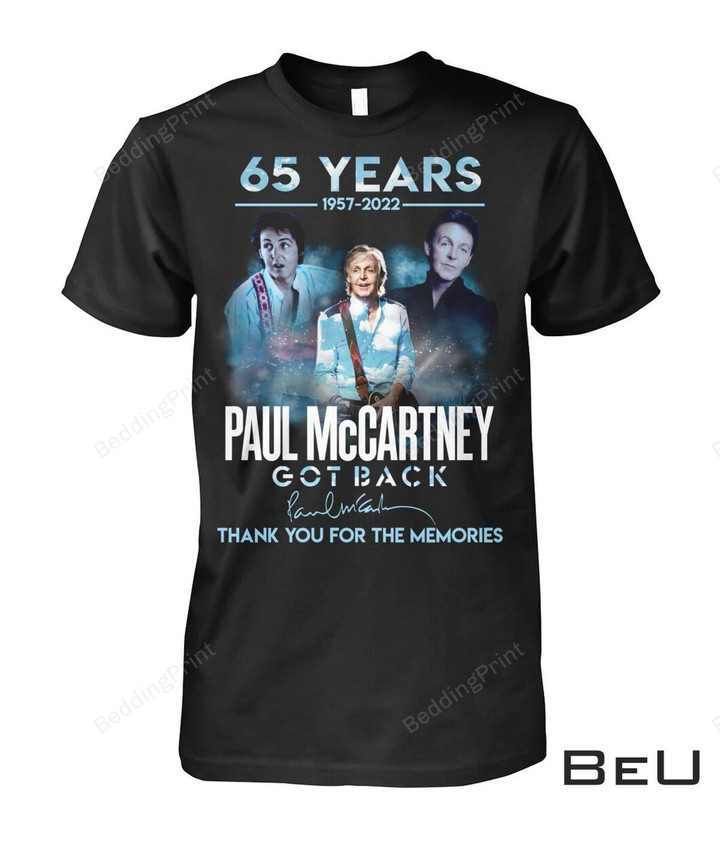 65 Years Paul Mccartney Got Back T-Shirt