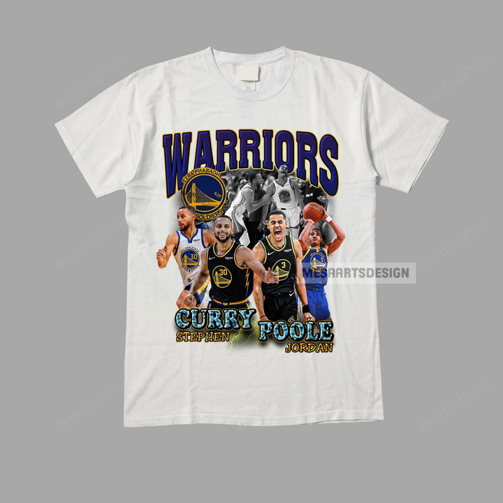 Jordan Poole And Stephen Curry Vintage 90s Style T Shirt