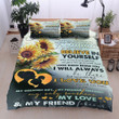 Personalized To My Daughter Sunflower From Mom Remember That I Love You Cotton Bed Sheets Spread Comforter Duvet Cover Bedding Sets