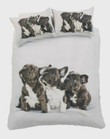 3D Frenchie French Bull Dog Cotton Bed Sheets Spread Comforter Duvet Cover Bedding Sets