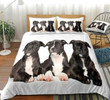 3d  Three Black Dogs Cotton Bed Sheets Spread Comforter Duvet Cover Bedding Sets