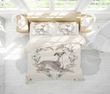 3d Beige Dog Floral Branch Bed Sheets Duvet Cover Bedding Set Great Gifts For Birthday Christmas Thanksgiving