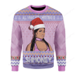Cardi B All I Want For Christmas Is Shmoney Ugly Christmas Sweater, All Over Print Sweatshirt