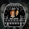 The X-files I Want To Believe Ugly Christmas Sweater