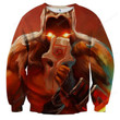 Juggernaut Mask Off Ugly Christmas Sweater, All Over Print Sweatshirt