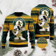 Snoopy Oakland Athletics Ugly Christmas Sweater, All Over Print Sweatshirt