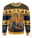 Rating St. Archangel Gabriel Ugly Christmas Sweater, All Over Print Sweatshirt