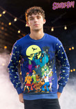 Scooby Doo Glow In The Dark Halloween Ugly Christmas Sweater, All Over Print Sweatshirt