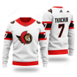 Nhl Ottawa Senators Tkachuk 7 White Ugly Sweater