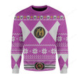 Mighty Morphin Pink Power Rangers Ugly Christmas Sweater, All Over Print Sweatshirt