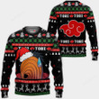 Akatsuki Tobi Naruto Ugly Christmas Sweater, All Over Print Sweatshirt