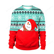 Snowman Blue Round Neck 3D Ugly Christmas Sweater