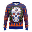 Nhl New York Islanders Skull Ugly Christmas Sweater, All Over Print Sweatshirt