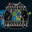 Stitch Grinch Christmas Pattern Ugly Christmas Sweater, All Over Print Sweatshirt