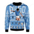 Merry Christmas Gearhomies Diego Number 10 Football Player Ugly Christmas Sweater