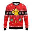 Pokemon Pikachu 3 Christmas Ugly Sweater